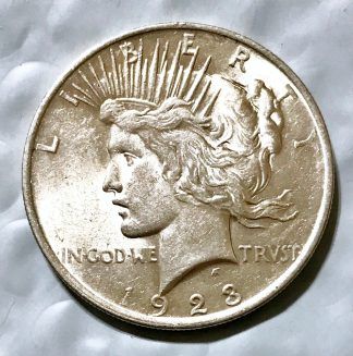 1923 Silver Peace Dollar AU/BU