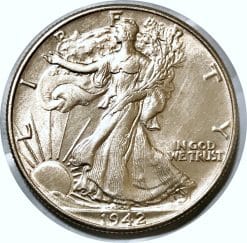 1942 Silver Walking Liberty Half Dollar